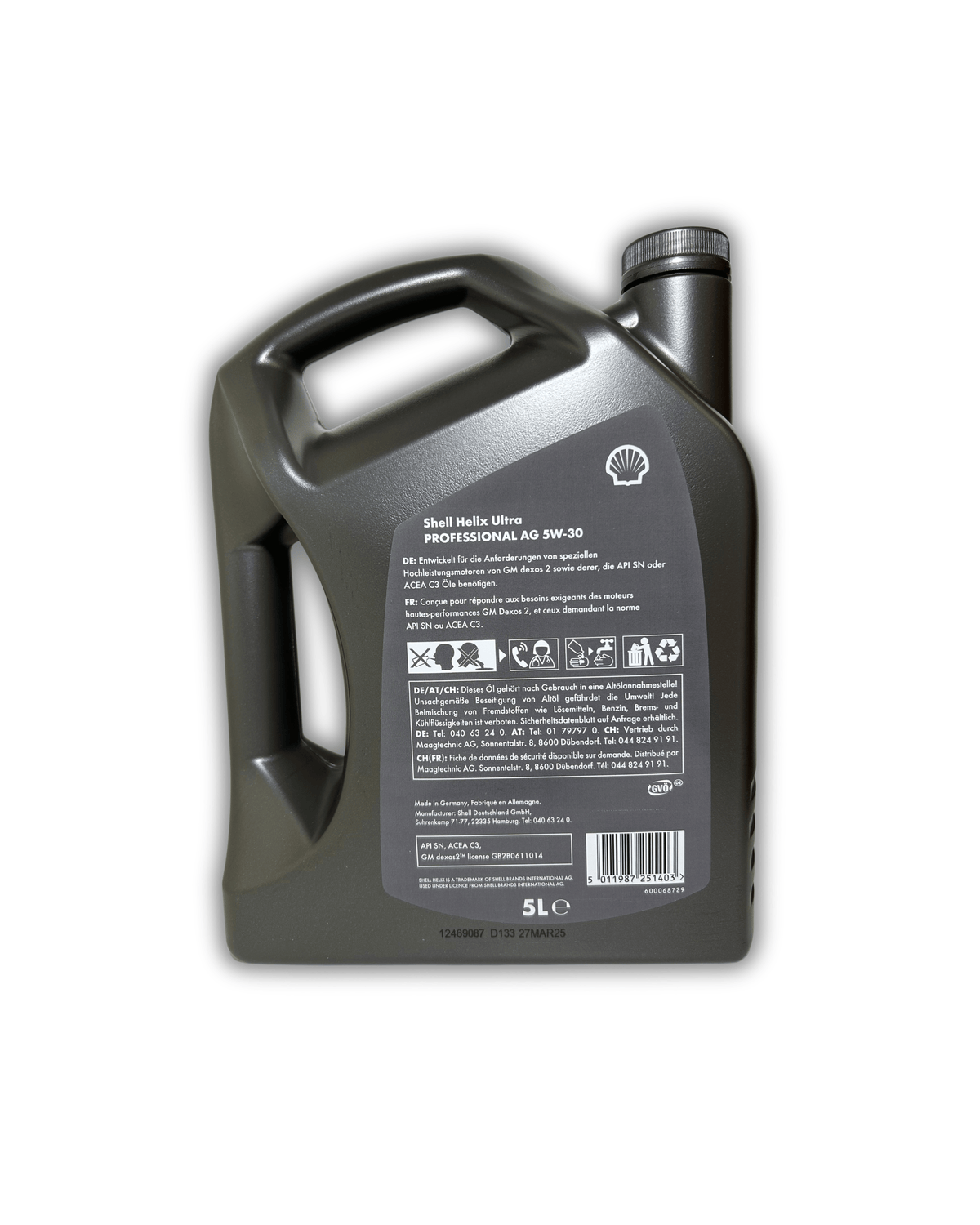Aceite de Motor Shell Helix Ultra 5W-30 — 5 litros