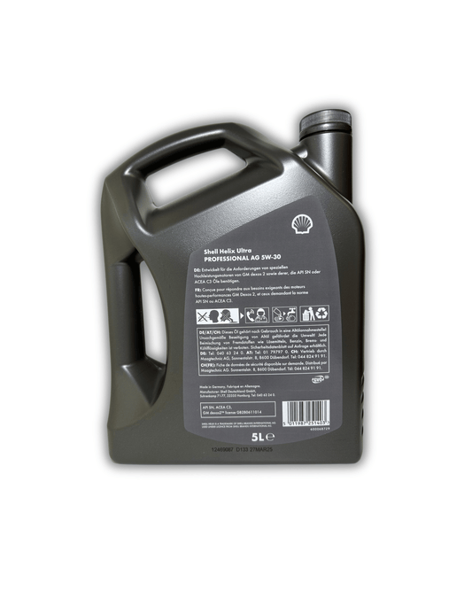 Aceite de Motor Shell Helix Ultra 5W-30 — 5 litros